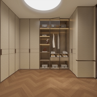 现代3f三层主卧衣帽间