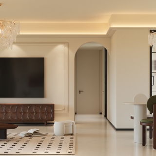 法式电视背景墙 1