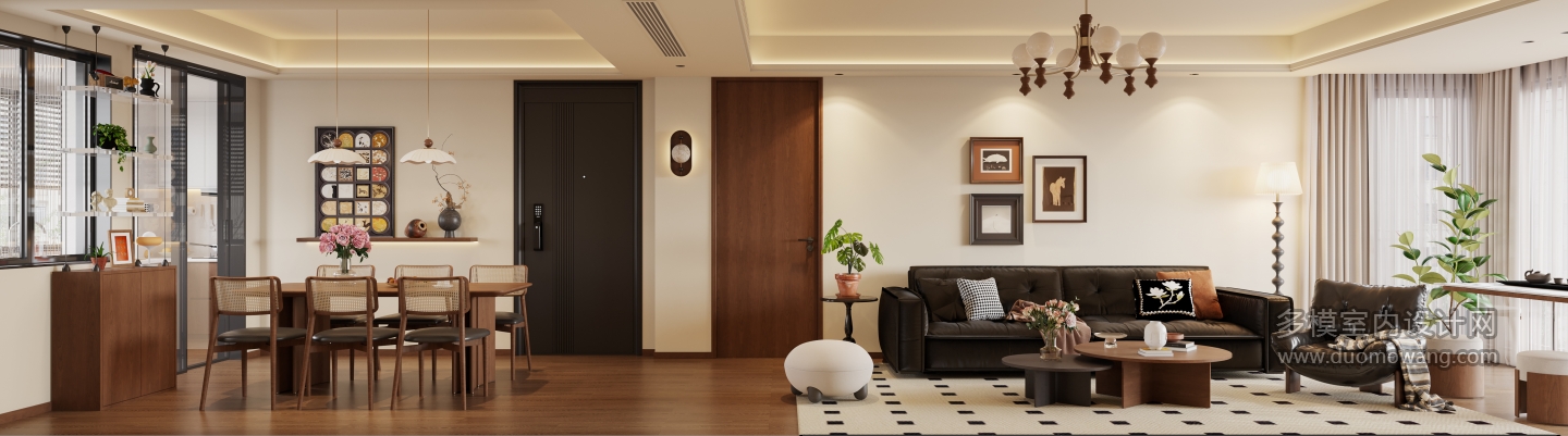 3现代中古风沙发面