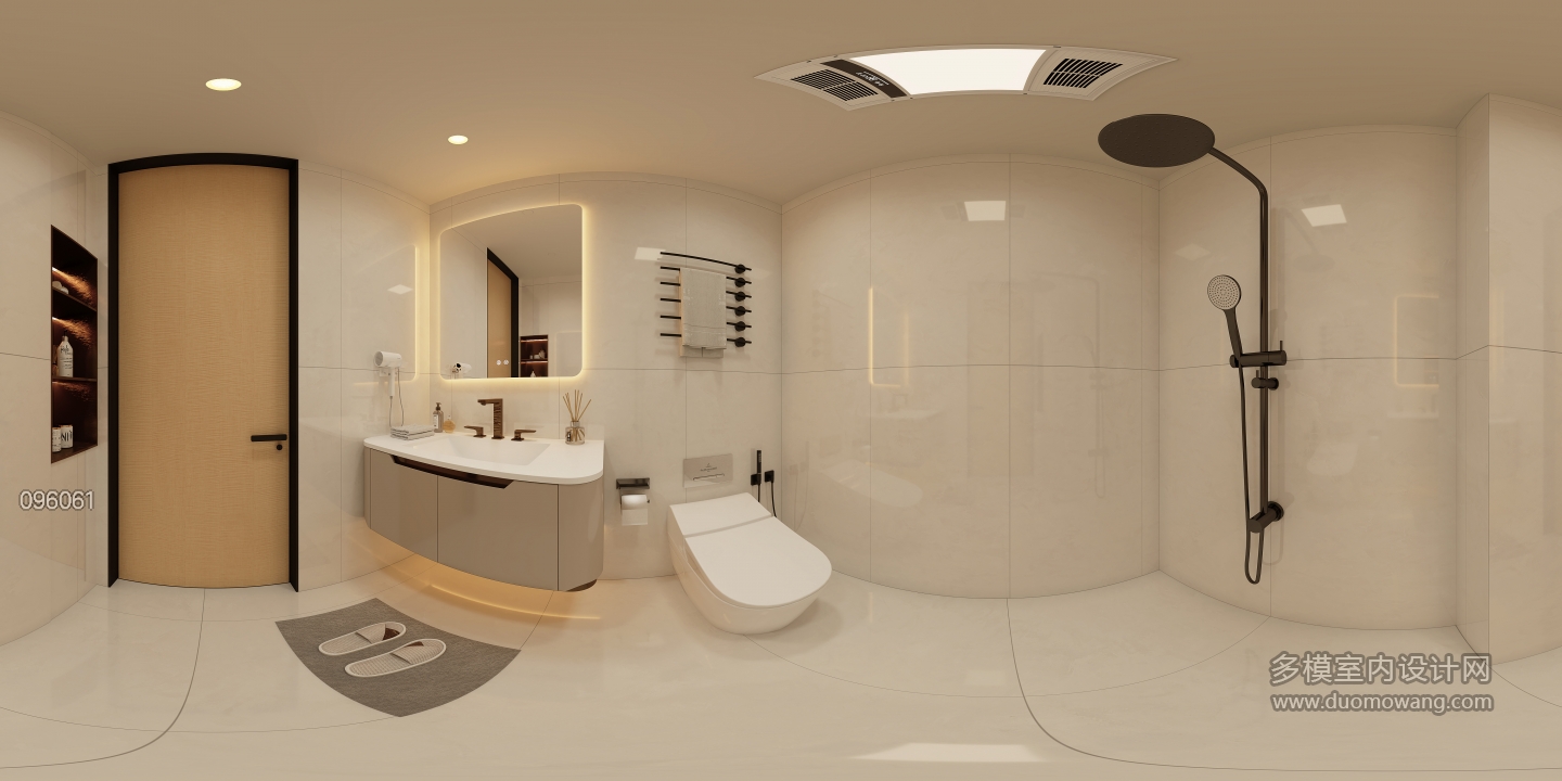 现代负二楼卫生间360