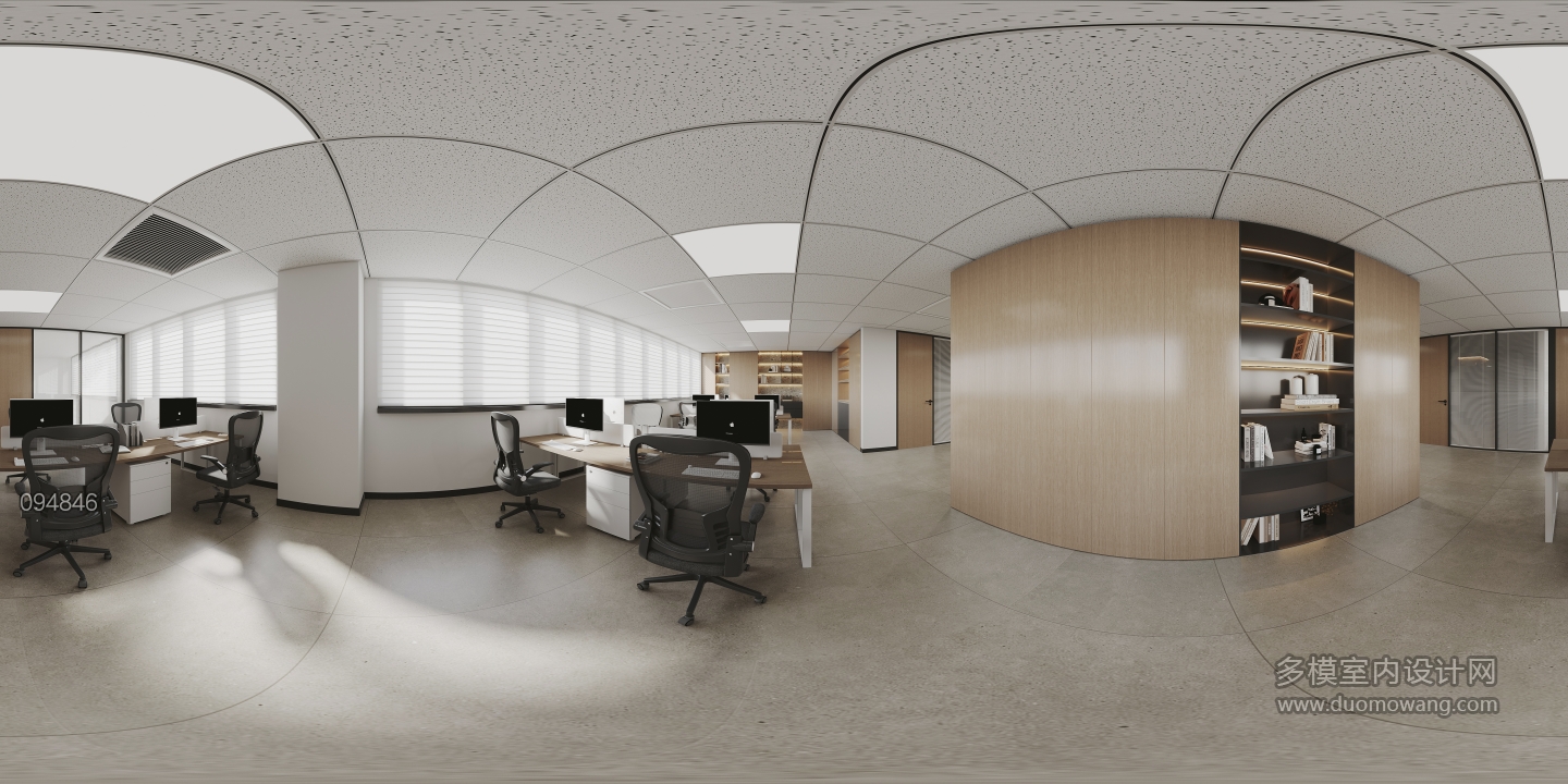 现代办公室全景