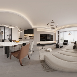 现代客餐厅-全景