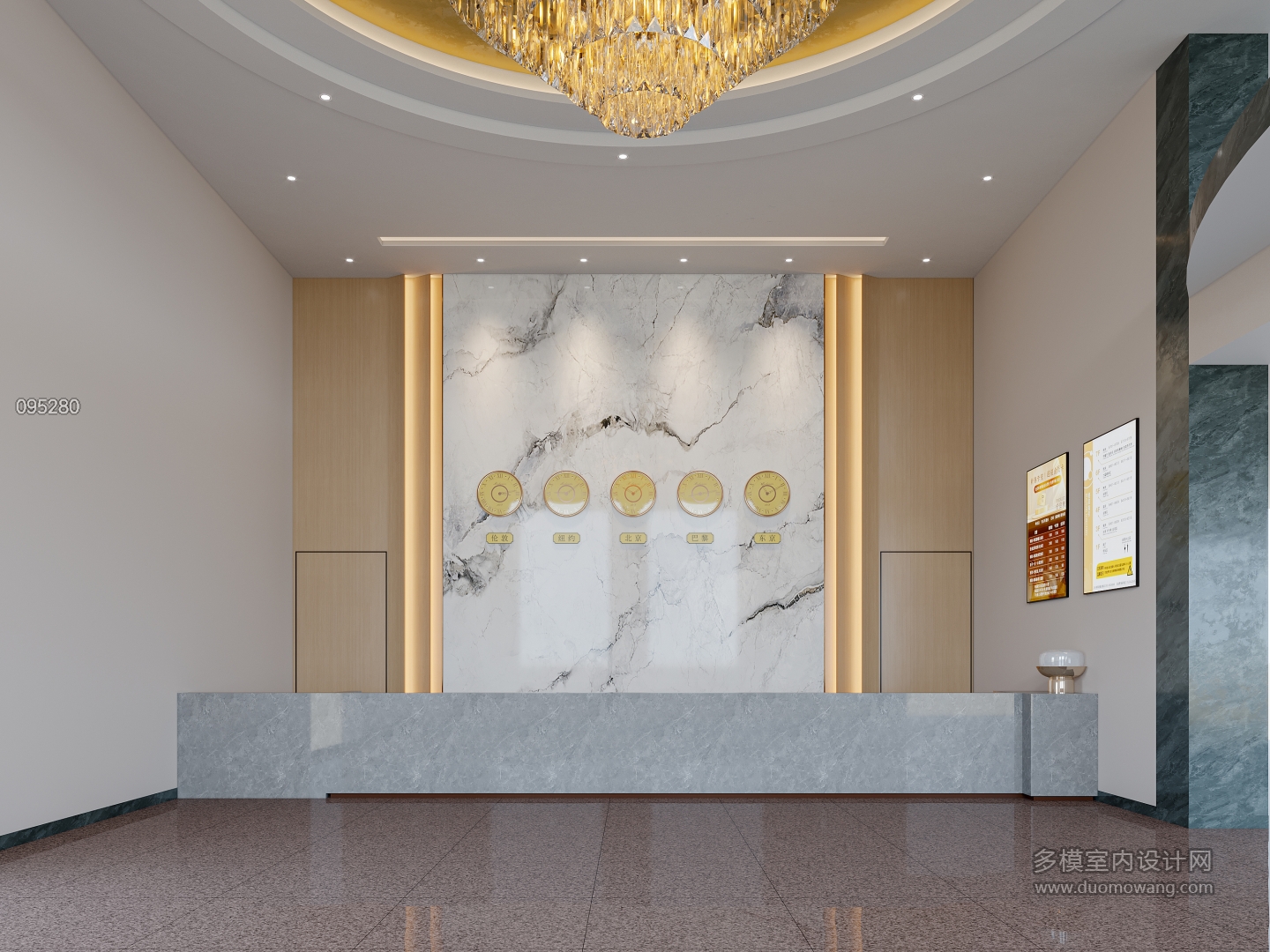 现代酒店大厅背景1