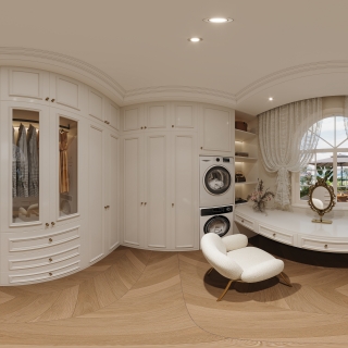 三楼衣帽间全景