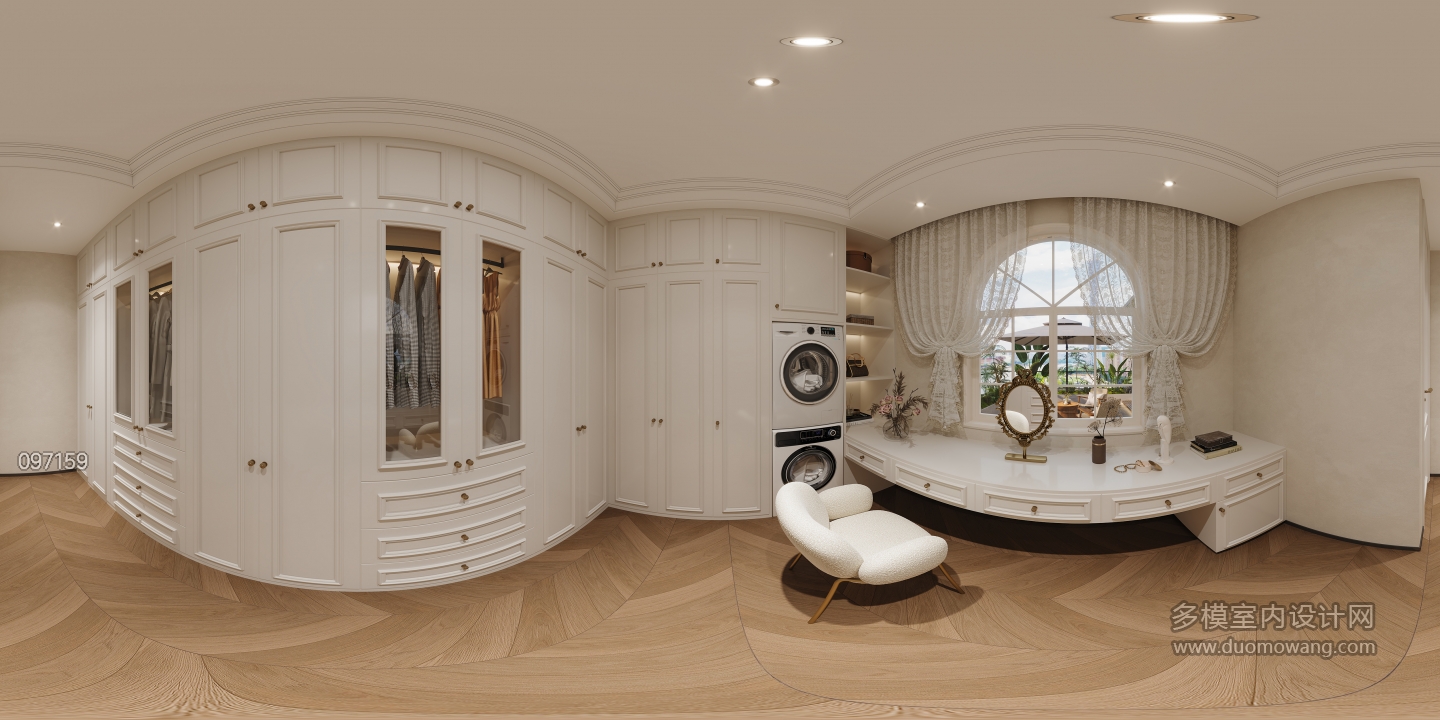 三楼衣帽间全景