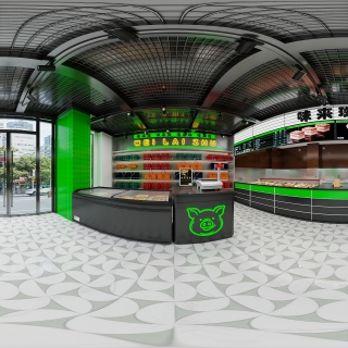 姚工猪肉水饺店_360_互动式灯光混合