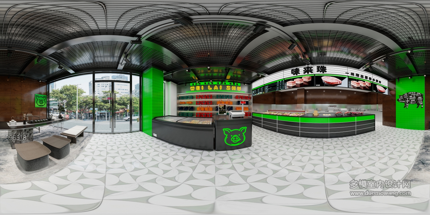 姚工猪肉水饺店_360_互动式灯光混合
