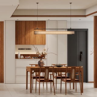 新中式一层餐厅