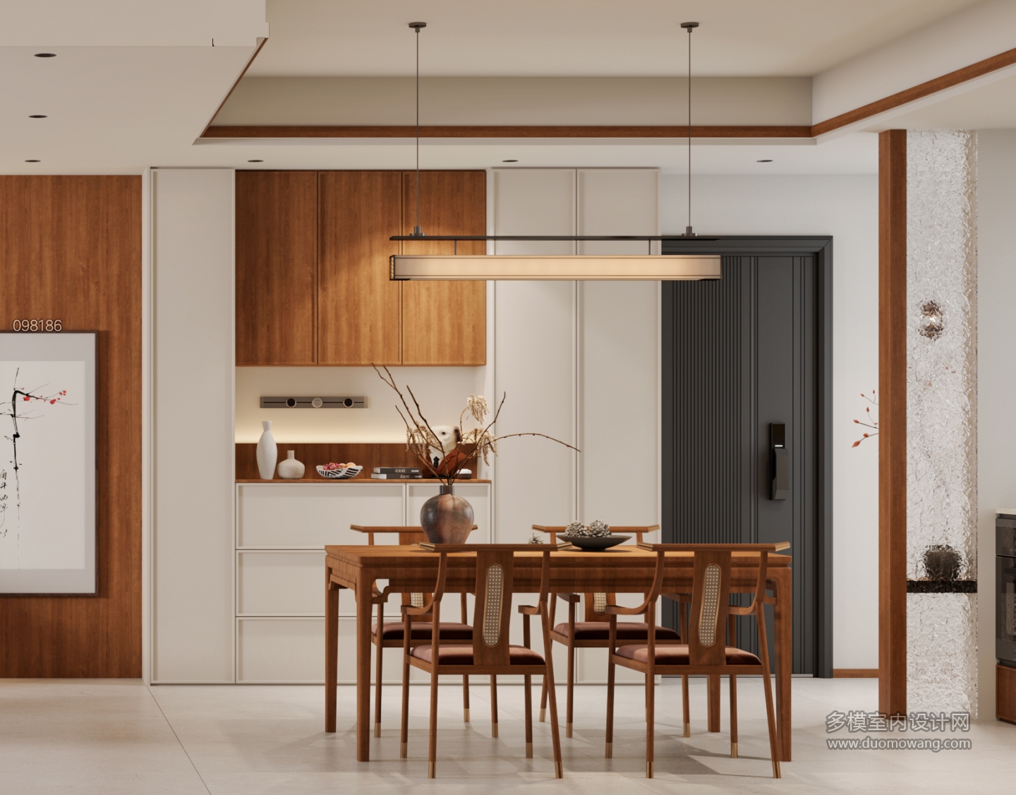 新中式一层餐厅