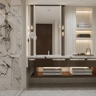 现代客房卫生间