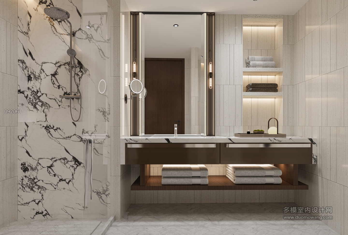 现代客房卫生间