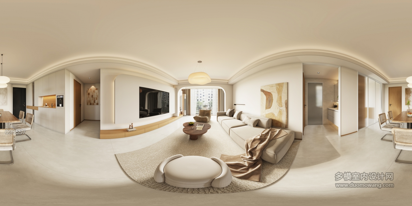 现代客餐厅全景