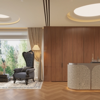 现代2f主卧会客厅