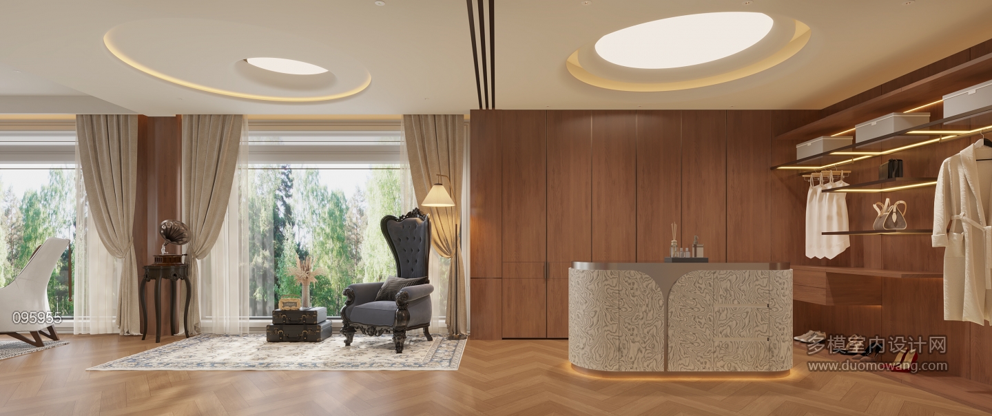 现代2f主卧会客厅