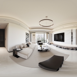 现代客餐厅全景