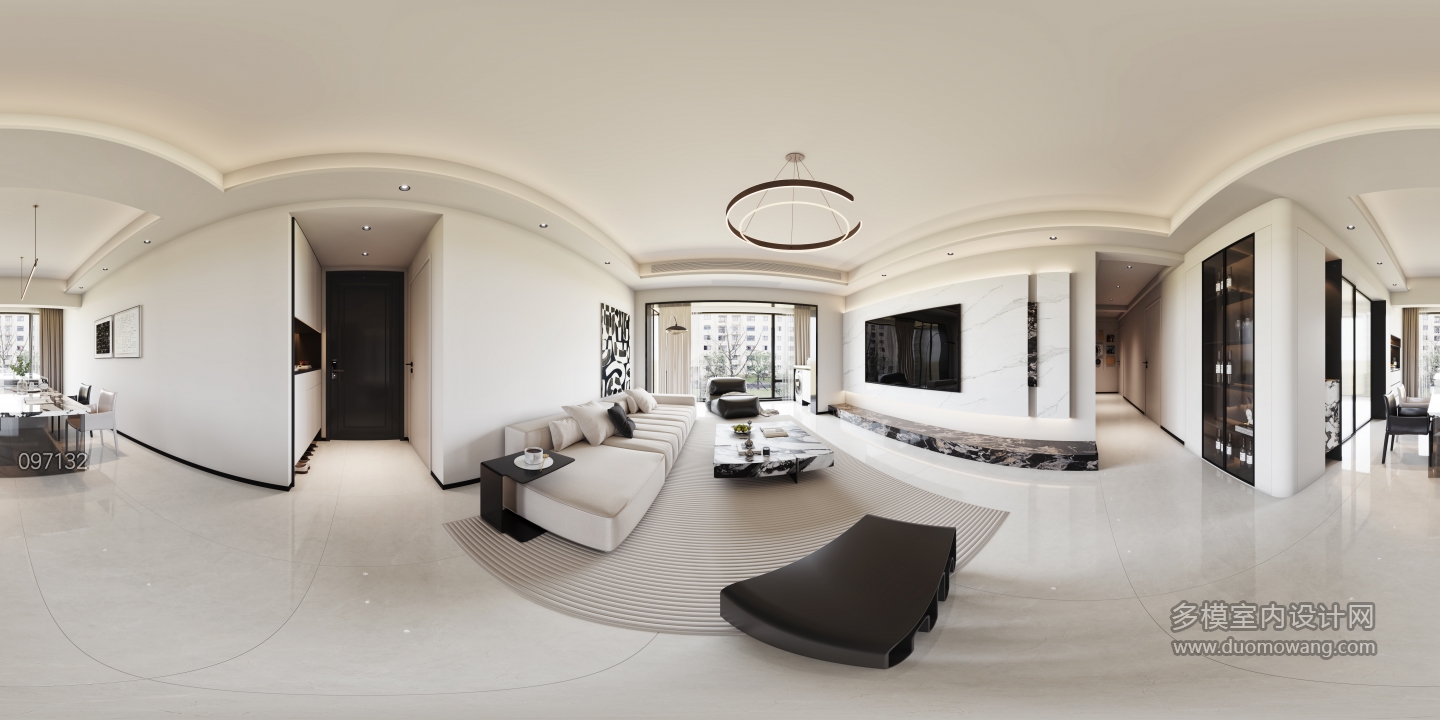 现代客餐厅全景