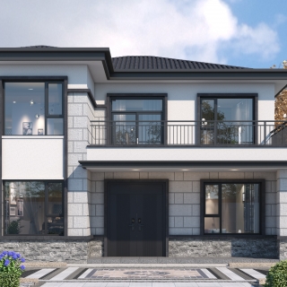 新中式别墅外观