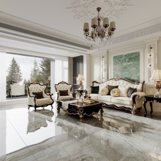 法式二层客厅二