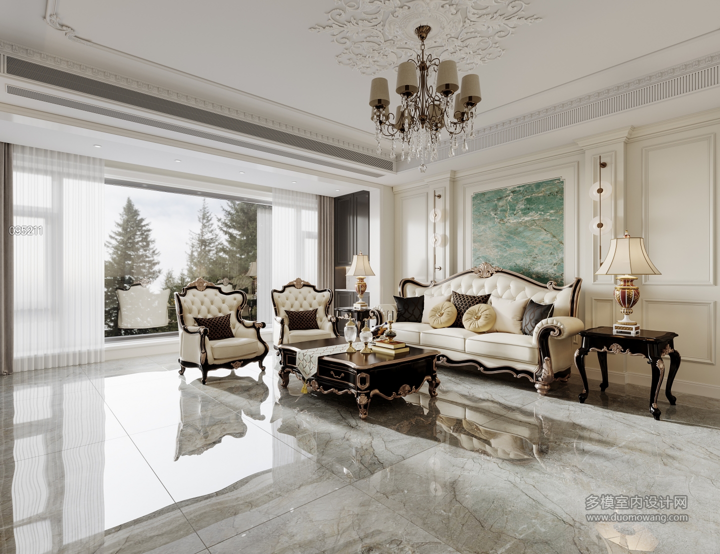 法式二层客厅二