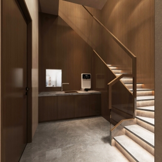 现代餐厅楼梯 (1)