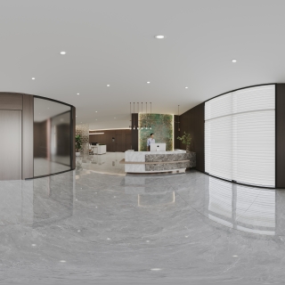 现代办公区全景