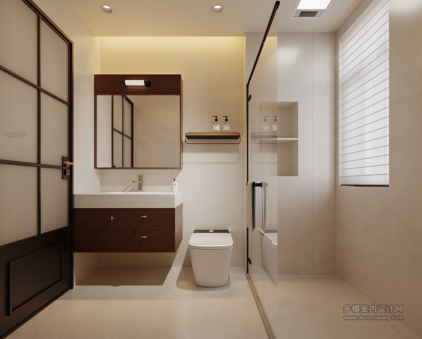 现代中古卧室卫生间