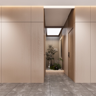 现代餐馆大厅静态