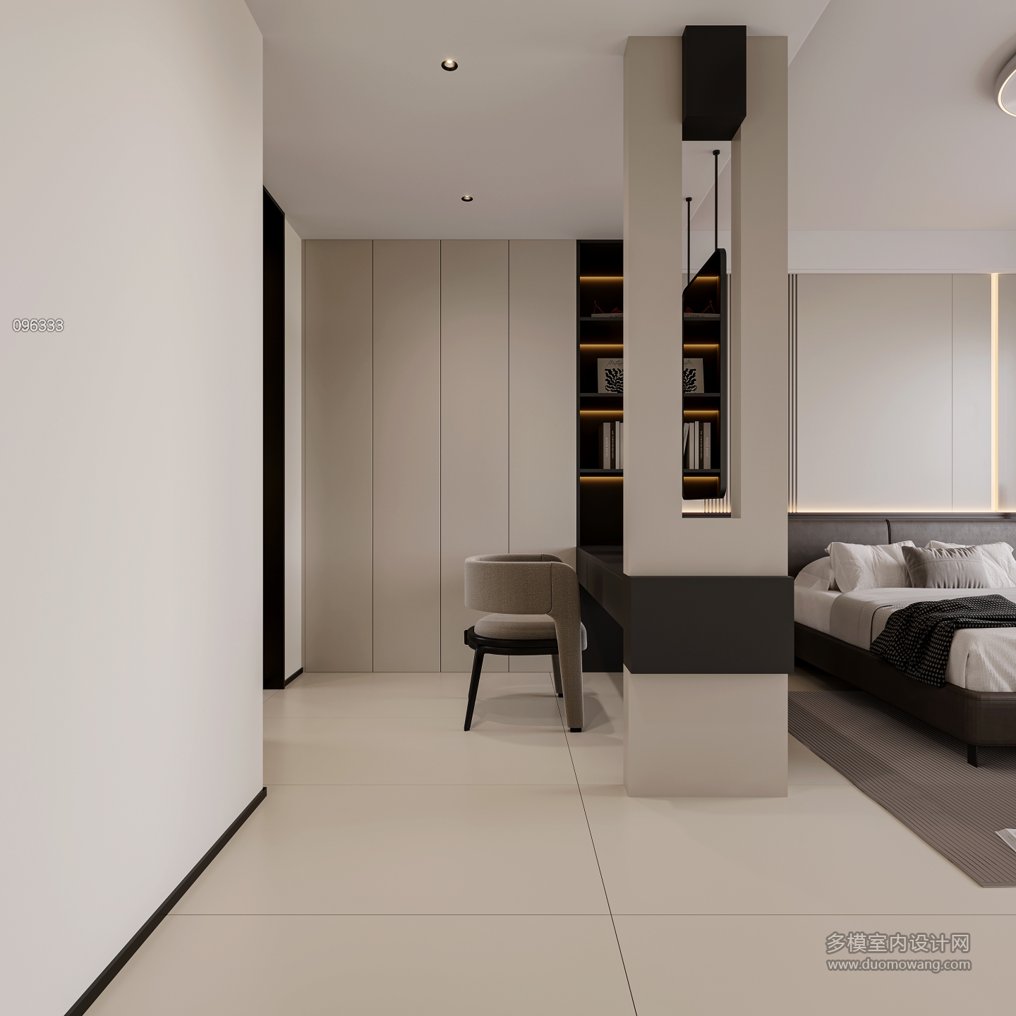 现代主卧衣帽间