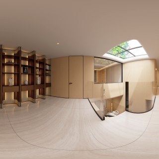 现代负一楼楼道360