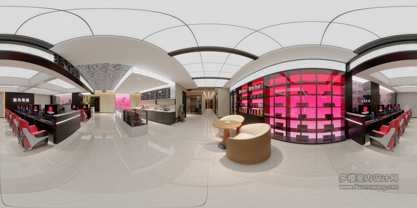 现代魔兽电竞零食区全景