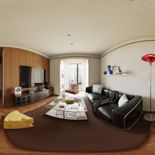 现代客餐厅全景