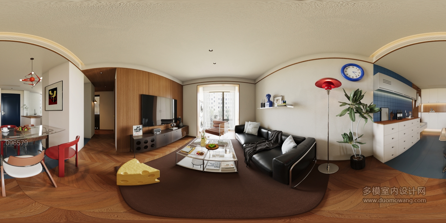 现代客餐厅全景