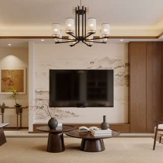 新中式电视背景