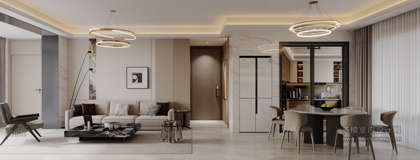 现代客厅沙发背景墙