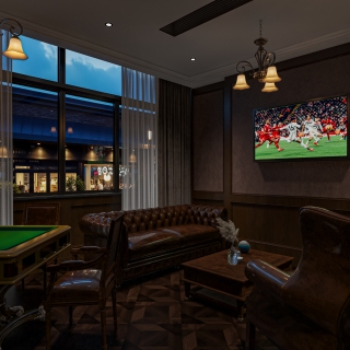 美式雪茄吧二楼大包厢单张2