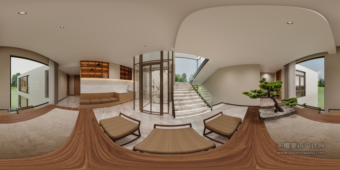 二层楼梯间全景