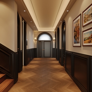 法式复古 1楼 玄关静态