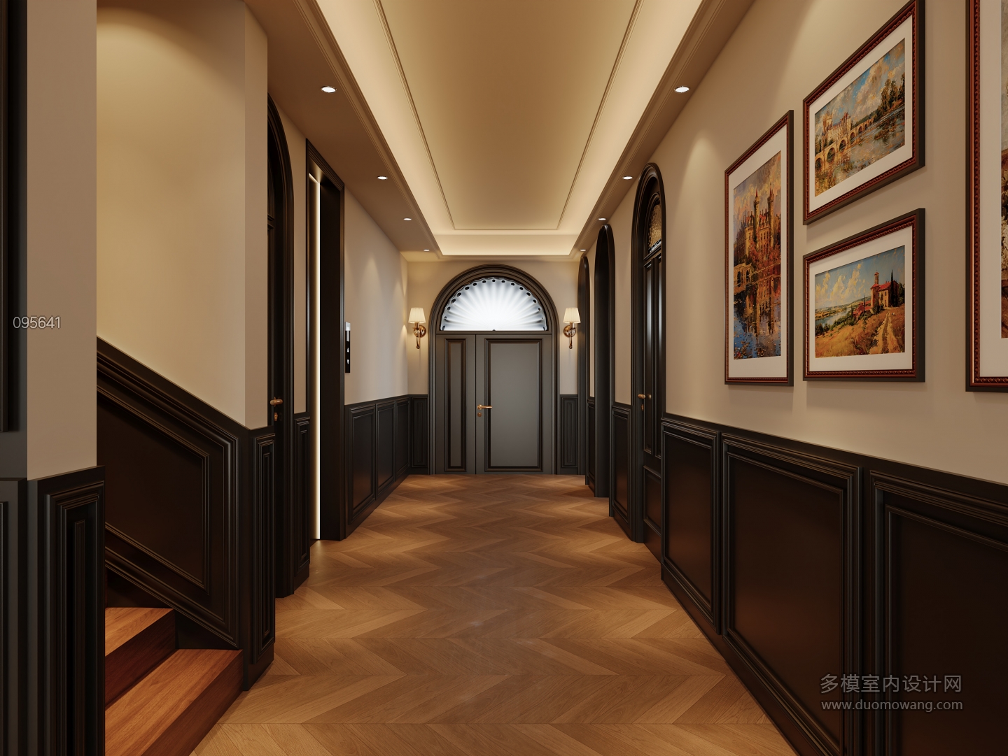 法式复古 1楼 玄关静态