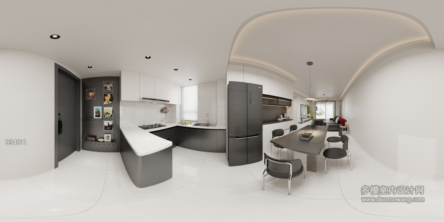 黑白灰厨房