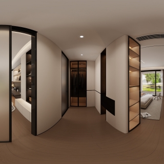 意式轻奢主卧衣帽间