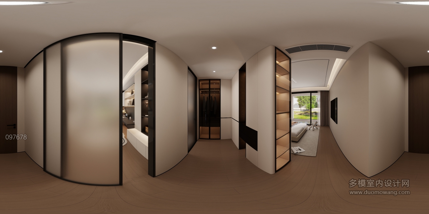 意式轻奢主卧衣帽间