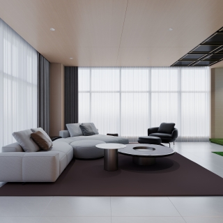 现代会所高尔夫室三