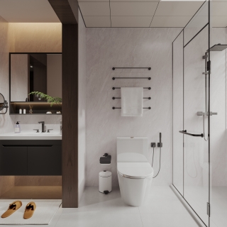 现代公共卫生间