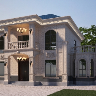 黄金麻别墅透视