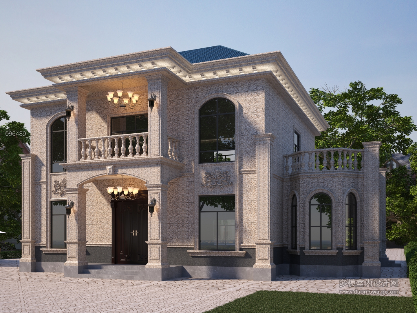 黄金麻别墅透视