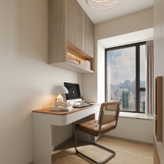 现代简约书房01