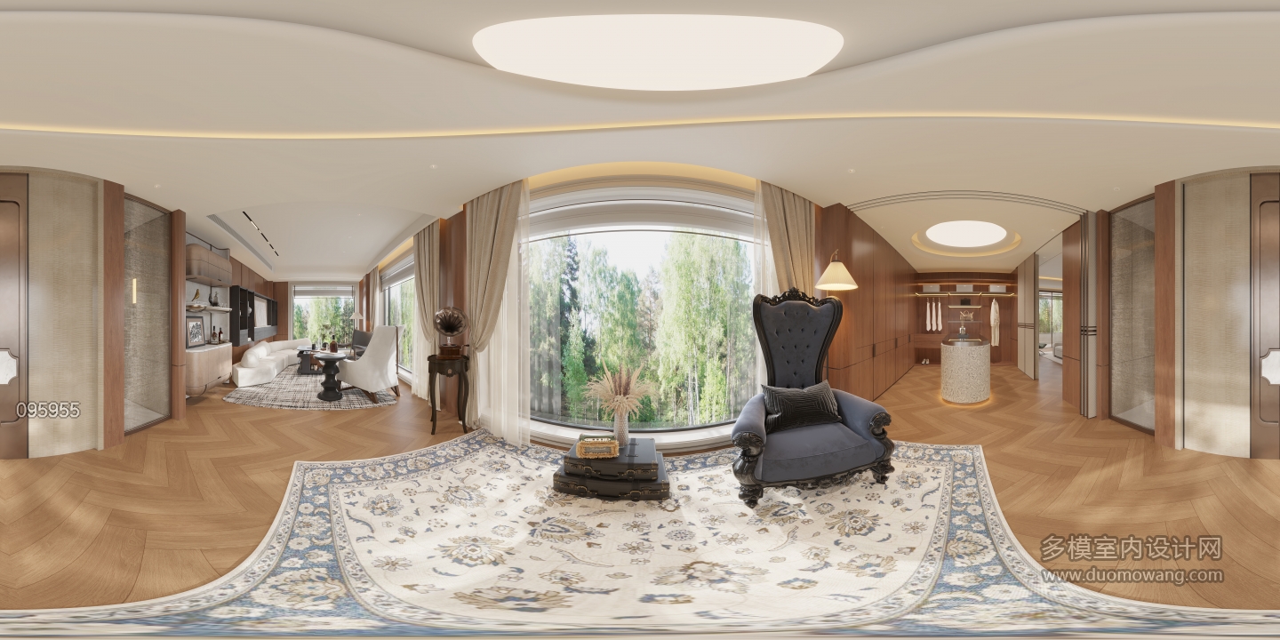 现代2f主卧会客厅360