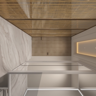 现代三层楼梯间