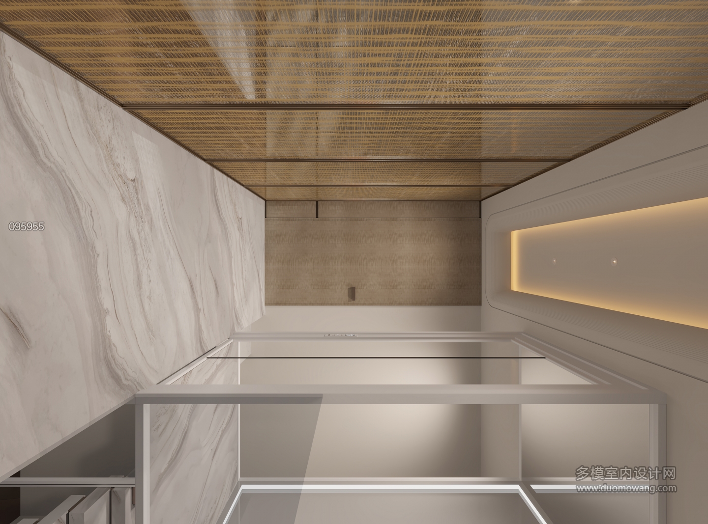 现代三层楼梯间