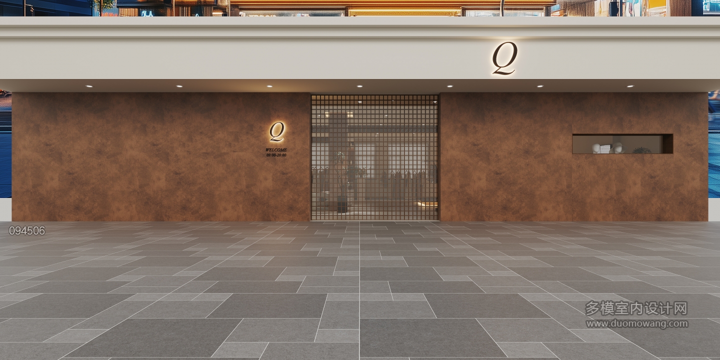 现代服装店门头